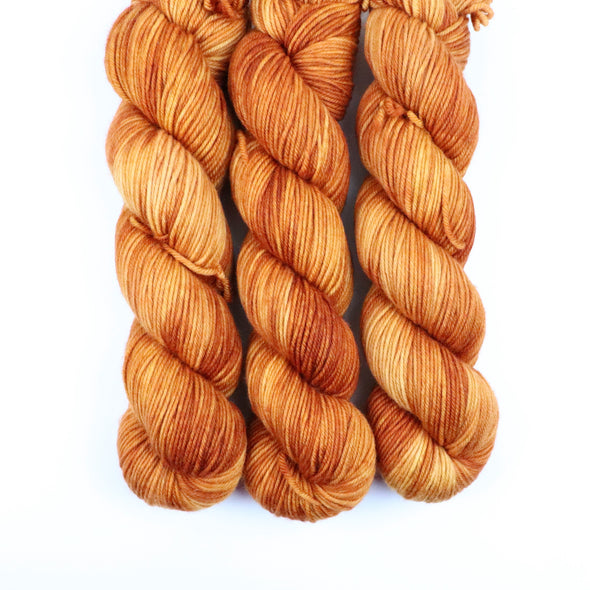 Glowing Copper, SW Merino yarn - DK weight