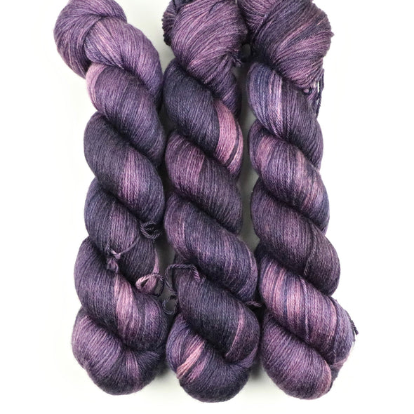 Nightshade,  SW Merino & silk yarn - fingering weight