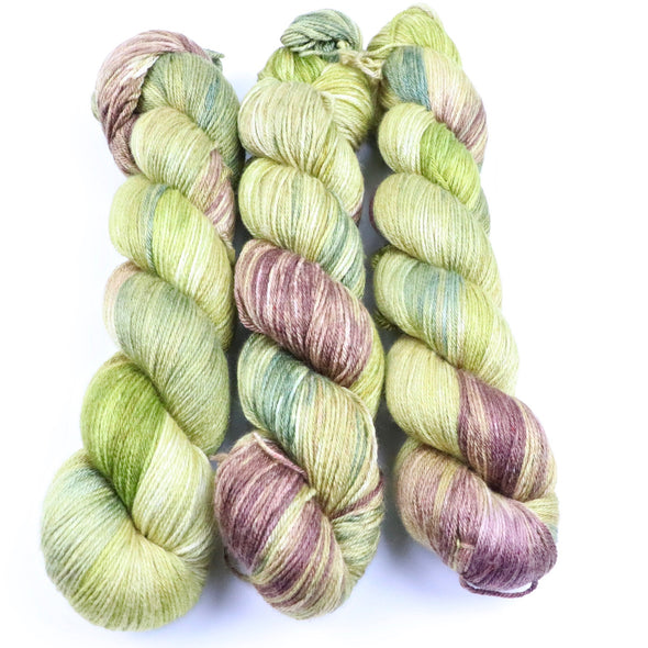 Sunlit Forest,  SW Merino & silk yarn - fingering weight